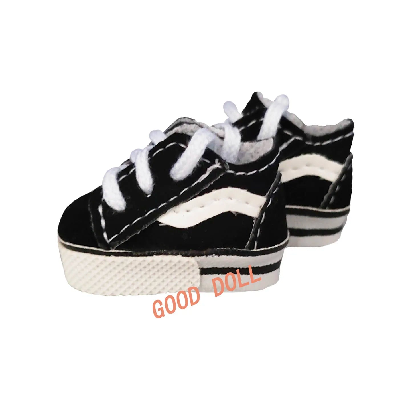 Labubu Shoes (4*1.8cm) Doll Sneakers ,For 17cm Macaron Plush and 15cm EXO Cotton Doll and 1/6 BJD Doll Clothes Shoe Accessoires