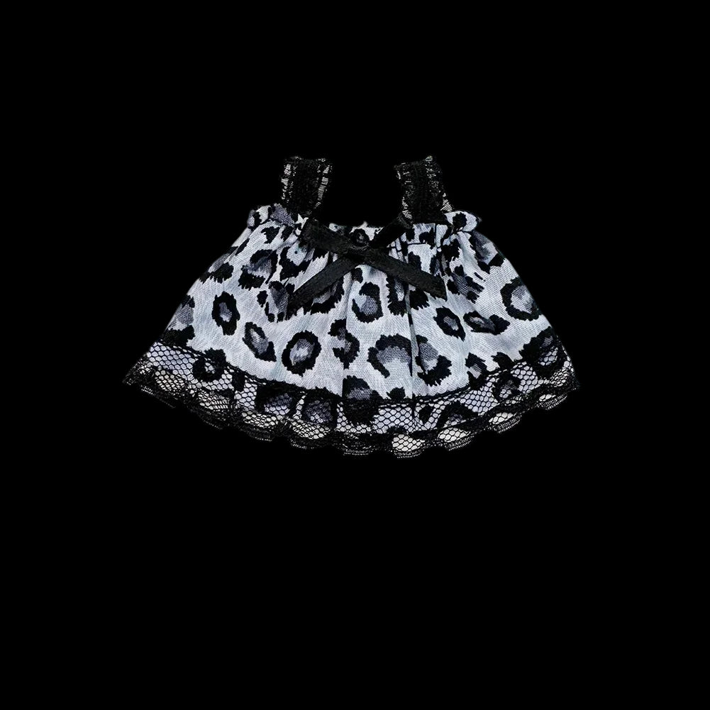 For Labubu 4.0 the Monsters Pin for Love Series Doll Clothes Mini Floral Skirt Dress for Mini Labubu Doll Clothes Accessories
