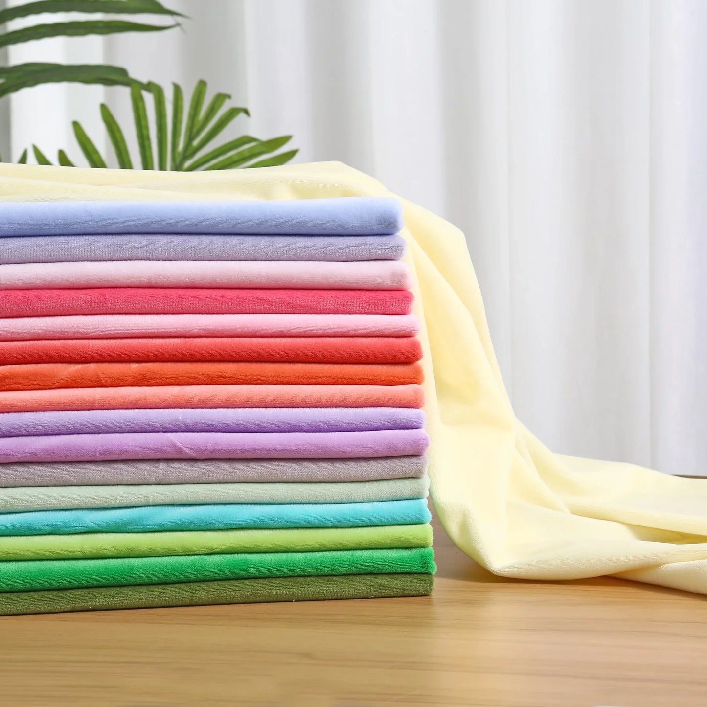 50CM* 50CM Crystal Super Soft Fluff Length 1mm Short Plush Fabric Doll Pillow Cover Blanket Pet Nest Bedding DIY Clothing Fabric