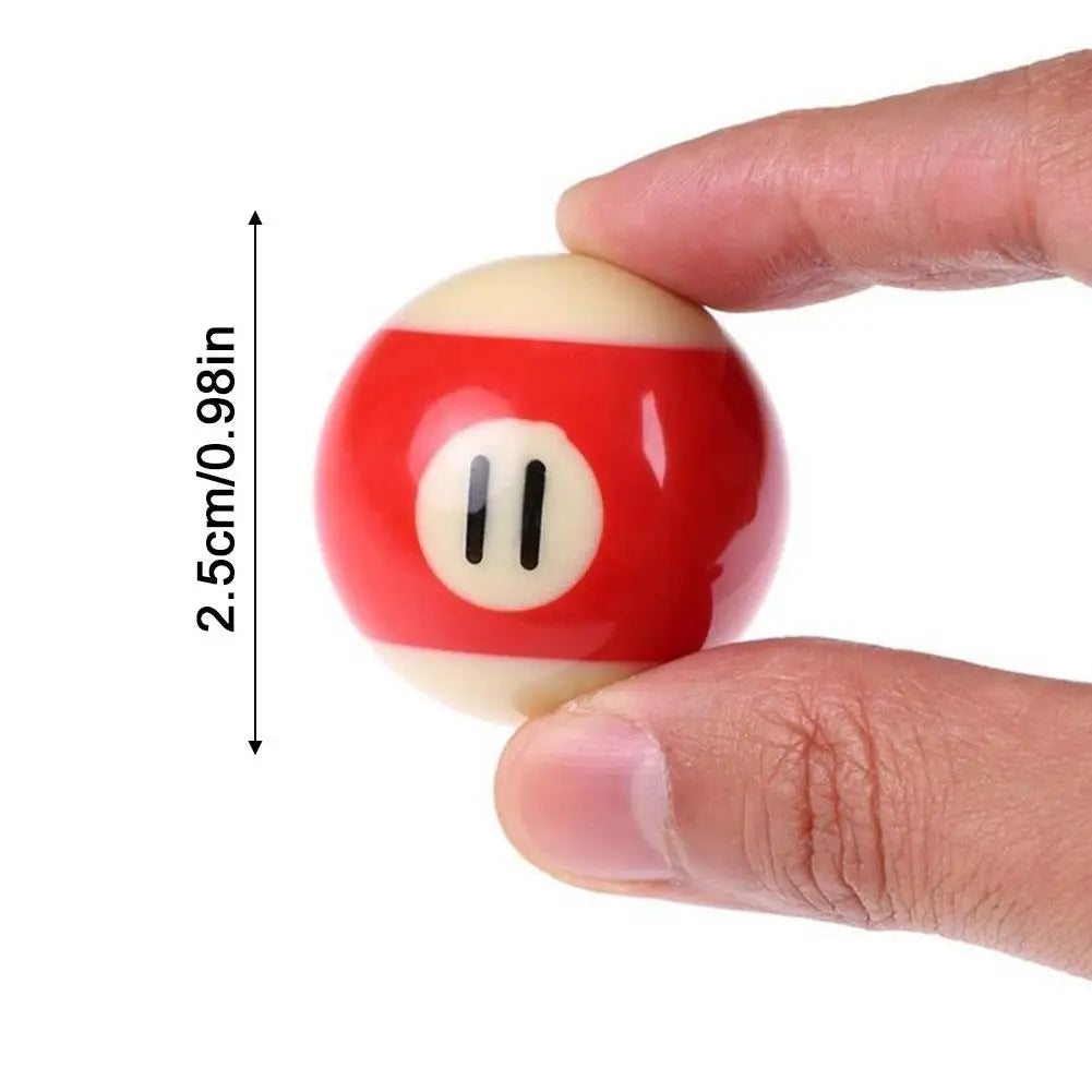 New Mini Pool Ball 25mm Plastic Table Balls Set Children Billiards Portable Multifunctional Toy Children's Brithday Gift