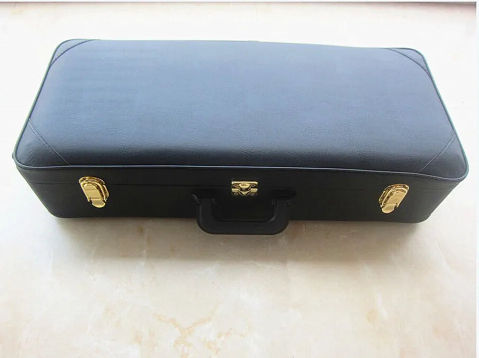 Alto Saxophone 802 Wholesale-Hot Alto Eb Golden Sax Flat Musical Instruments Professional Saxophone Mouthpiece and Case