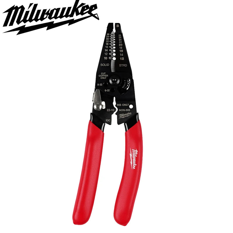 Milwaukee 48-22-3052 10-28 AWG Multi-Purpose Dipped Grip Wire Strippe Reinforced Head Accurate Stripping Hand Tool
