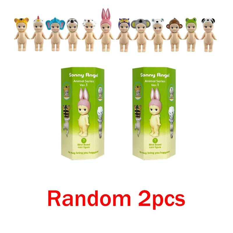 Sonny Angel Blind Box Animal Angel Series Anime Character Mini Doll Toy Cute Decoration Kids Surprise Birthday New Year Gifts
