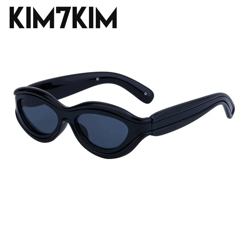 Y2k Oval Sunglasses Men Women 2025 Luxury Brand Trendy Punk Sun Glasses Male Small Frame Sunglass Streetwear Shades Gafas De Sol