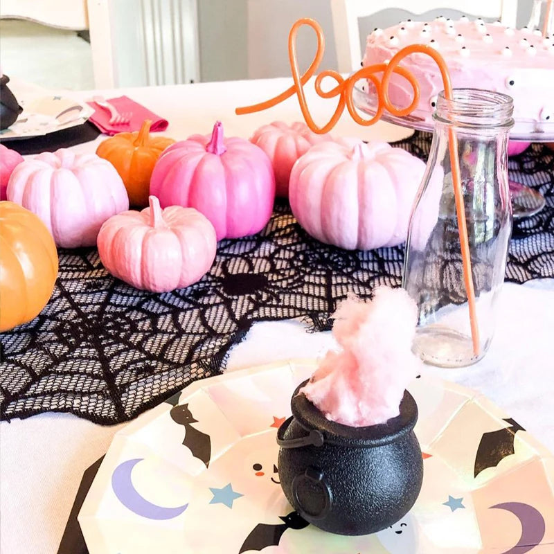 6/12pcs Mini Black Kettles Candy Box Witch Cauldron Pot Candy Bucket Holder Halloween Party Decoration Trick or Treat KIds Gift
