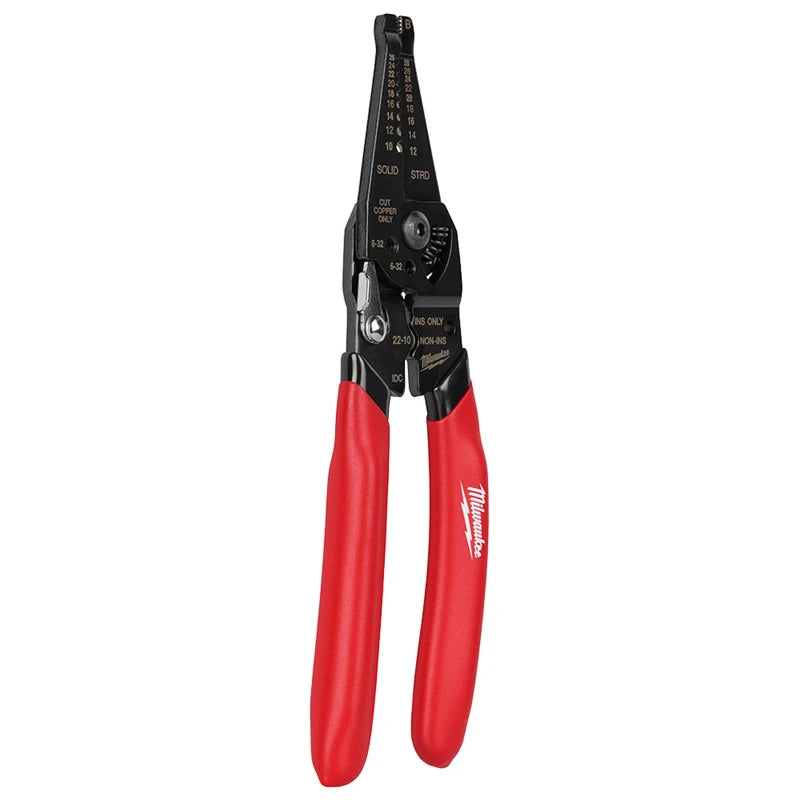 Milwaukee 48-22-3052 10-28 AWG Multi-Purpose Dipped Grip Wire Strippe Reinforced Head Accurate Stripping Hand Tool