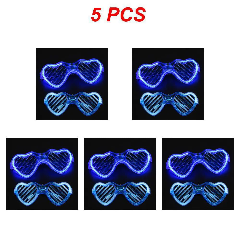 Sense of Future Science Technology LED Luminous Glasses Ins Popular Punk Goggles Party Christmas Colorful Light Shades Decor