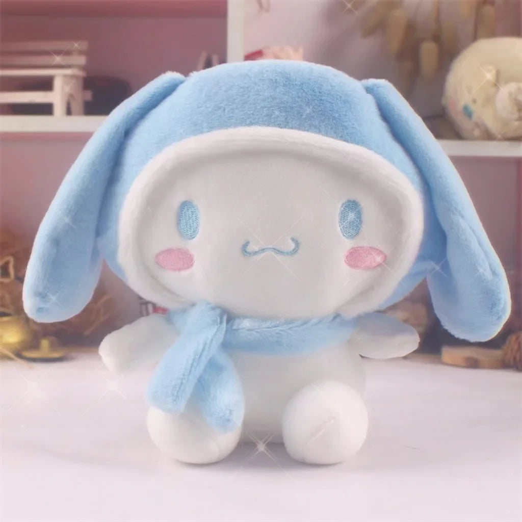 25cm Anime Sanrio Plush Doll Toys Kawaii Hello Kitty Kuromi My Melody Cinnamoroll Cartoon Cute Plush Stuffed Toy Kids Gifts