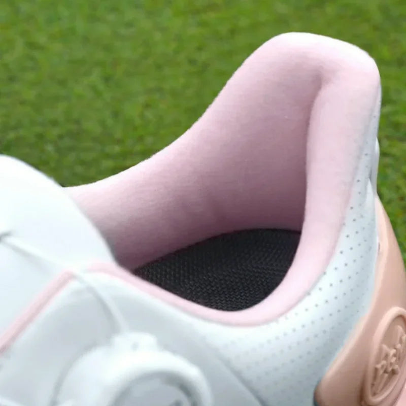 PGM Golf Shoes Woman Nail Waterproof Sneaker Non-Slip, Lightweight Knobs, Comfortable, Cushioned, Spikeless Shoes XZ365