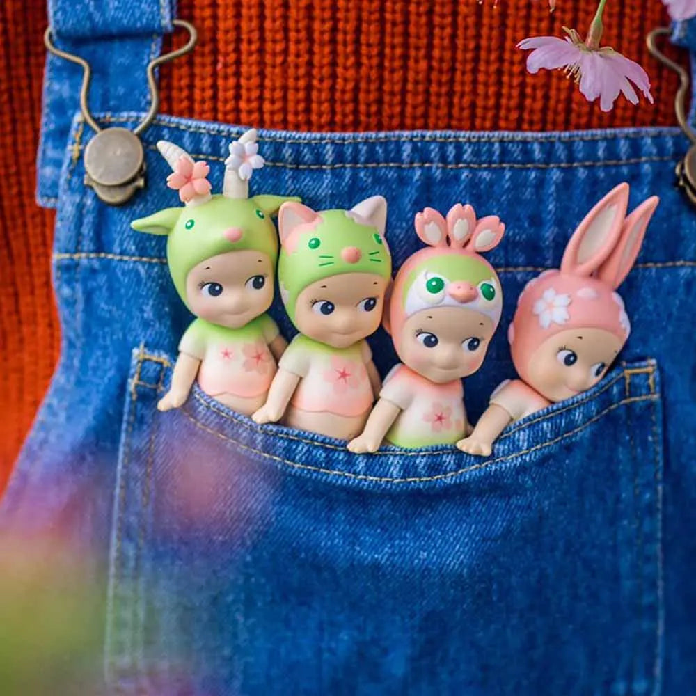 New Sonny Angel Cherry Blossom Series Blind Box Toys Mystery Box Kawaii Lucky Box Cute Doll Decoration Collect Model Couple Gif