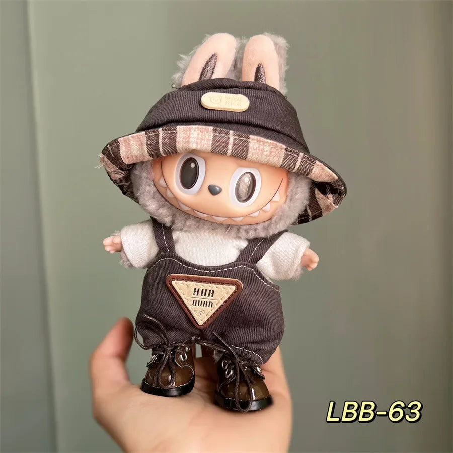 Mini Doll'S Clothes Outfit Accessories for Korea Kpop Exo 15-17cm Labubu Idol 10cn Cotton Doll Replacement Suit Clothing Gift