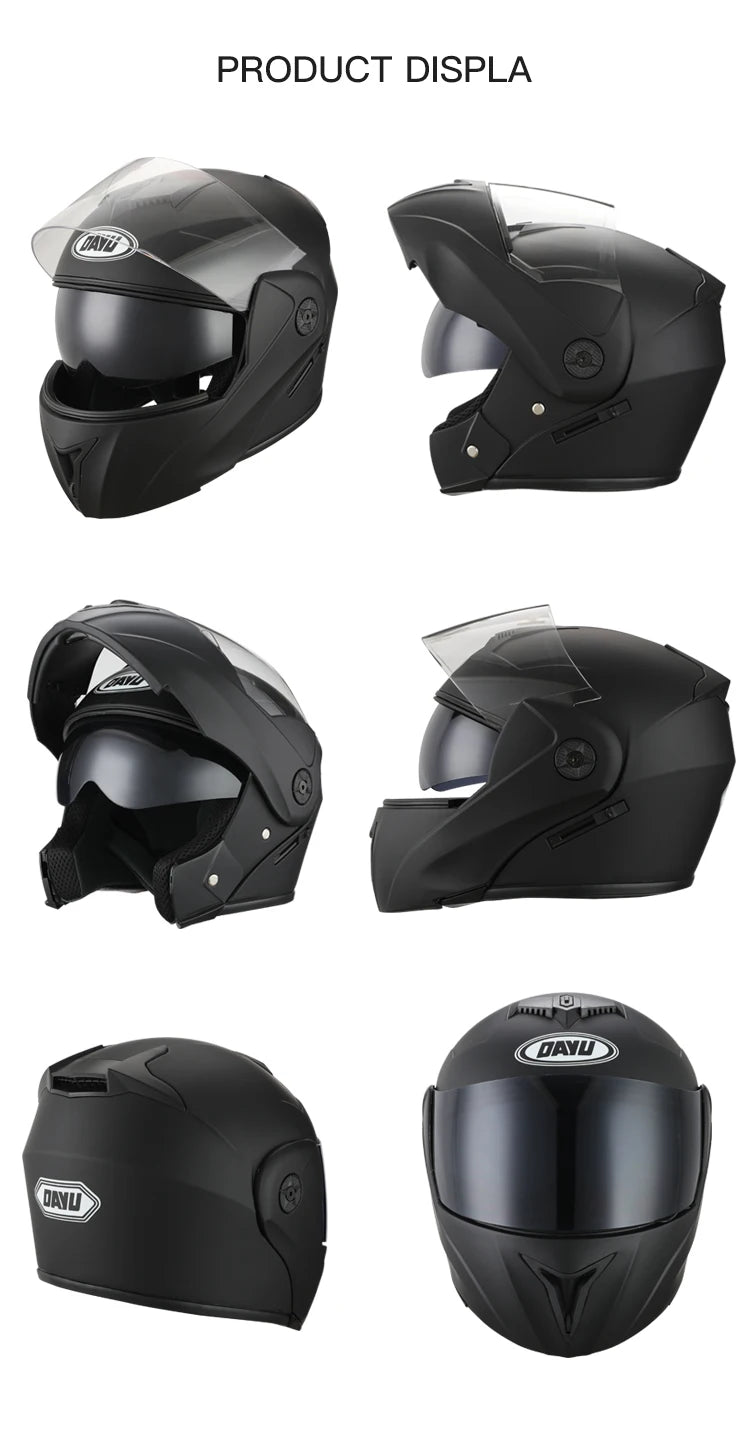 2 Gifts Unisex Racing Motorcycle Helmets Modular Dual Lens Motocross Helmet Full Face Safe Helmet Flip Up Cascos Para Moto Kask