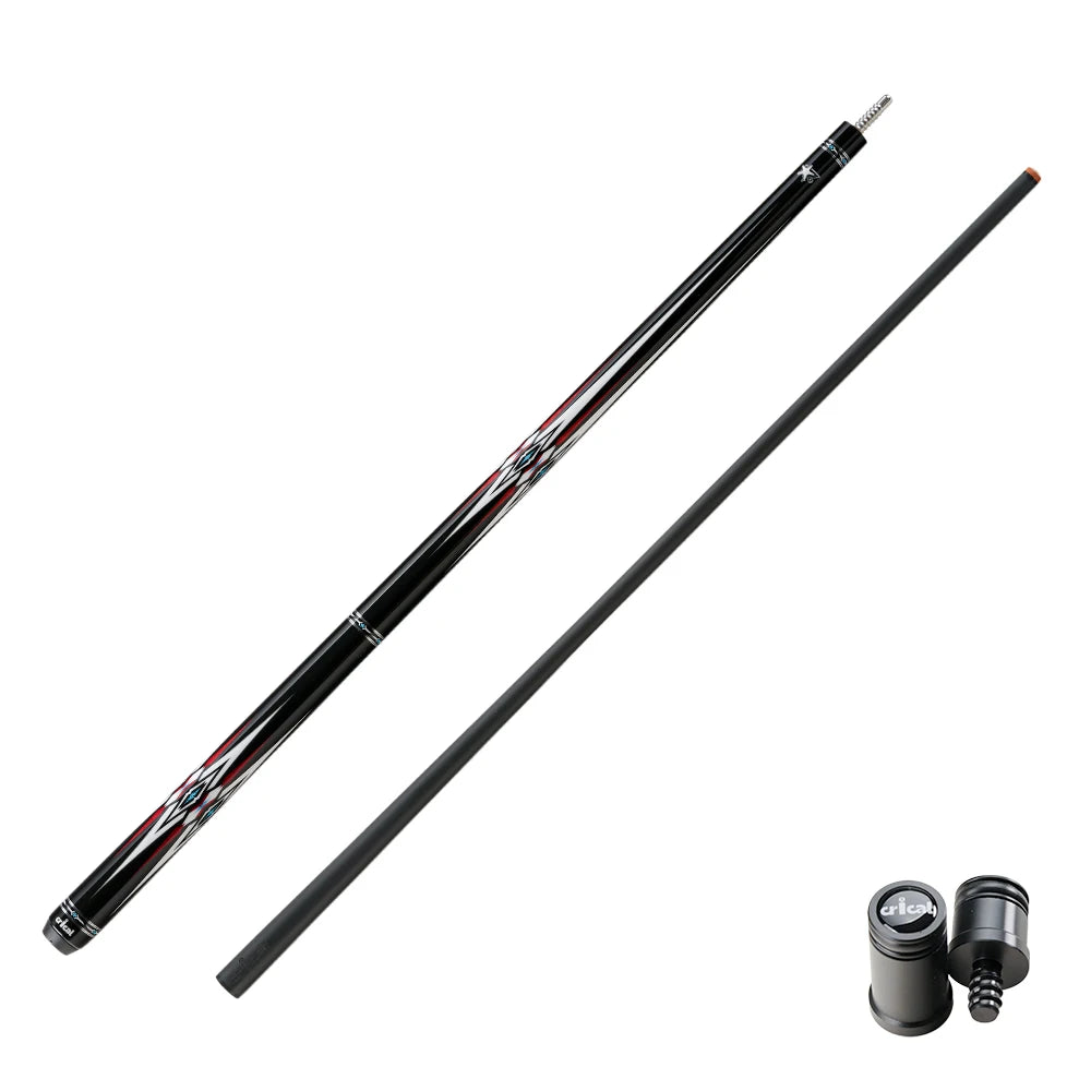 CRICAL Carbon Fiber Billiard Pool Cue Stick Black Technology Carbon Pool Cue Stick Kit 11.5/12.5mm Extender With Billiard
