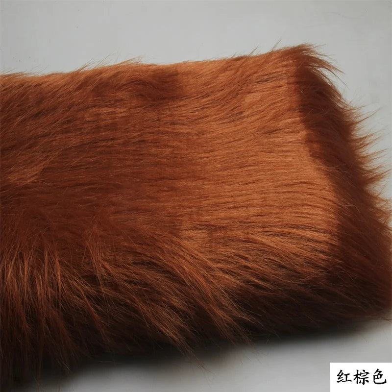 4 Kinds of Purple 12cm Long Pile Fur Faux Fur Fabric Soft Plush Faux Fur Fabric Sewing DIY Toy Home Background Decoration Cloth