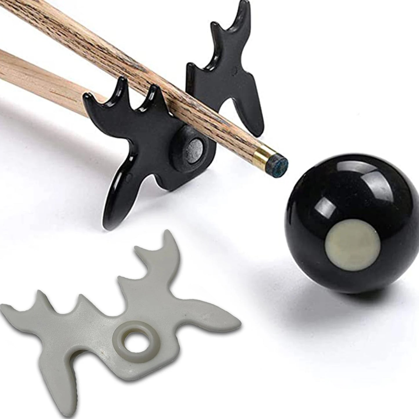 Pool Cue Bridge Head Snooker Billiards Cue Rack Bridge Head Billiards Cross Antlers Rod Holder Accessories