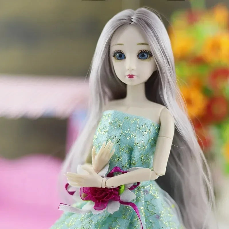 30cm Doll Toys for Girls 1/6 BJD Dolls Body Make-Up 3D Eyes Beautiful Princess Baby Girl Dolls Plastic DIY Toy for Girls