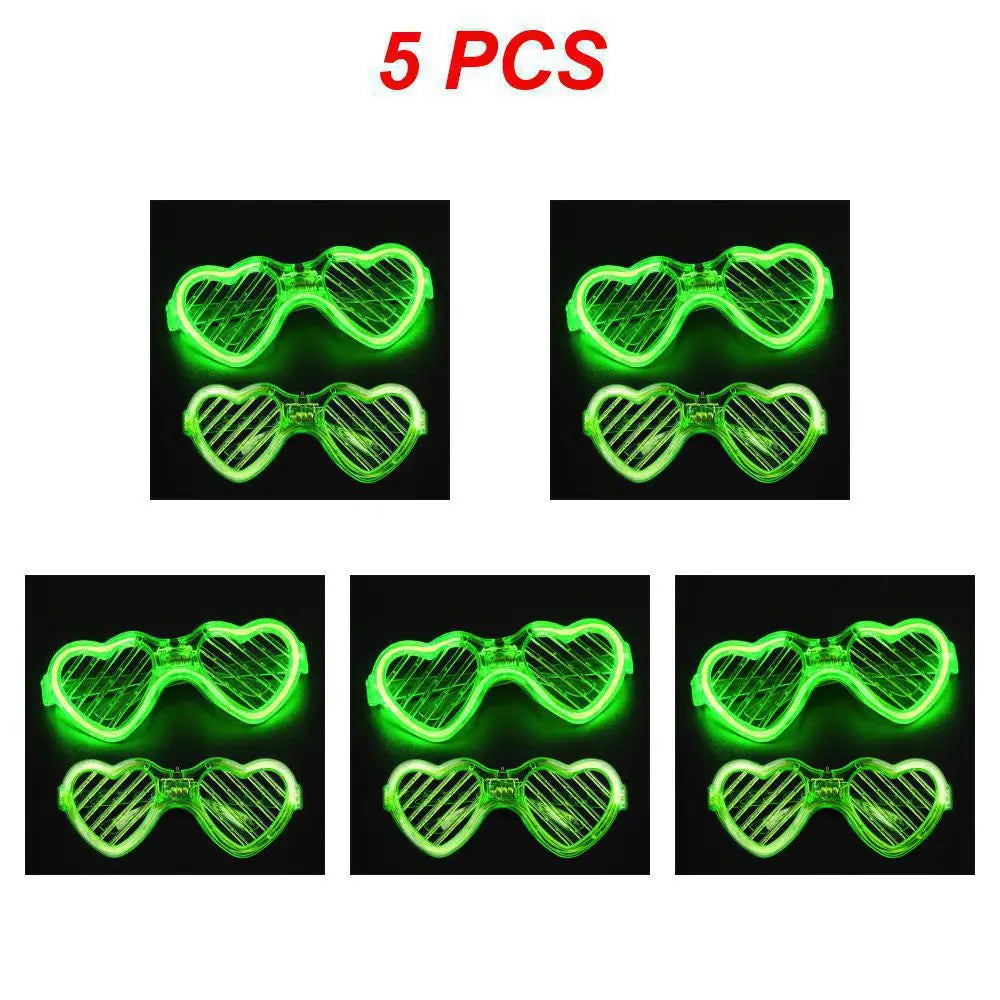 Sense of Future Science Technology LED Luminous Glasses Ins Popular Punk Goggles Party Christmas Colorful Light Shades Decor