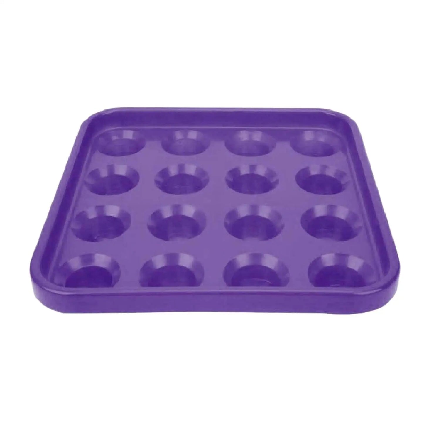 Billiard Ball Holder Tray Pool Accessory, 16 Holes Case, Snooker Pool Halls Game Room Portable Anti Drop Pool Ball Tray