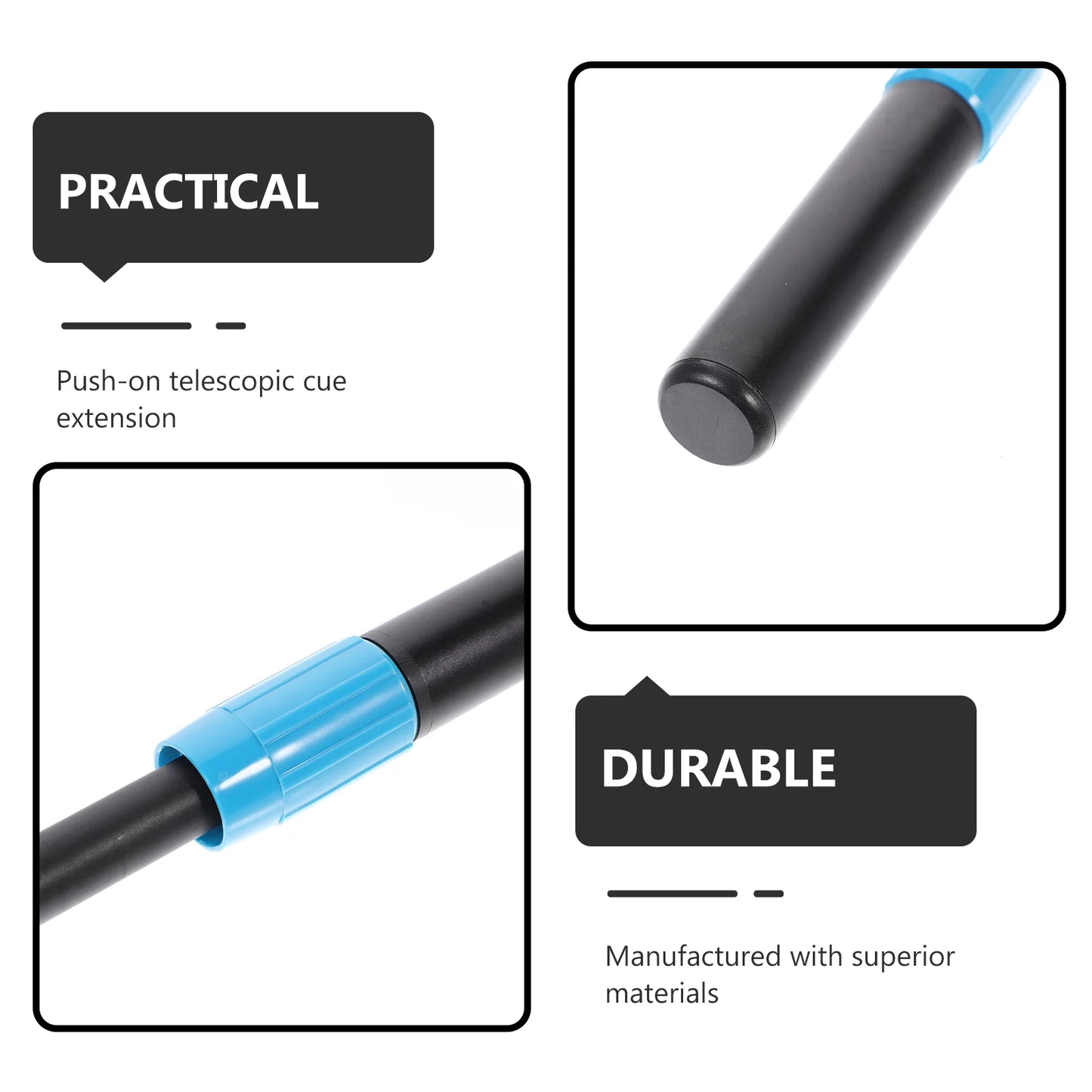 Plastic Alloy Telescopic Cue Extension Billiard Extension Handle Pool Cue Extender Rod Snooker Balls Accessories Entertainment