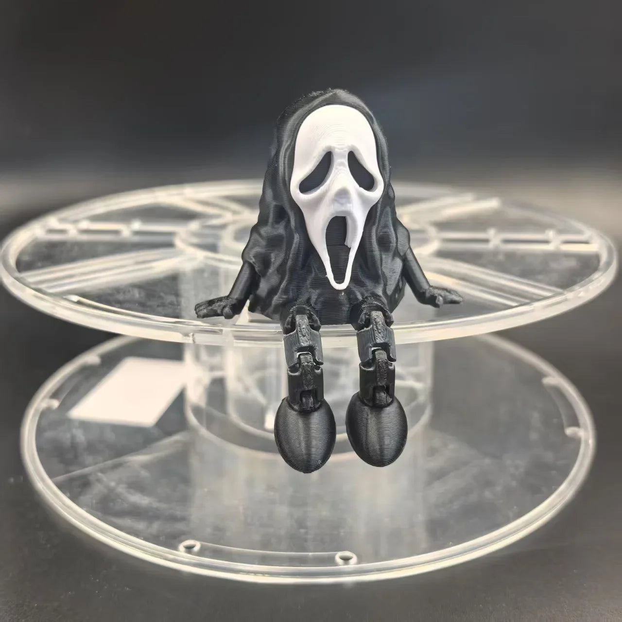 3D Printed Figurines Halloween Skull Ornament Joint Movable Home Desktop Decoration Creative Children's Educational Toys Gifts