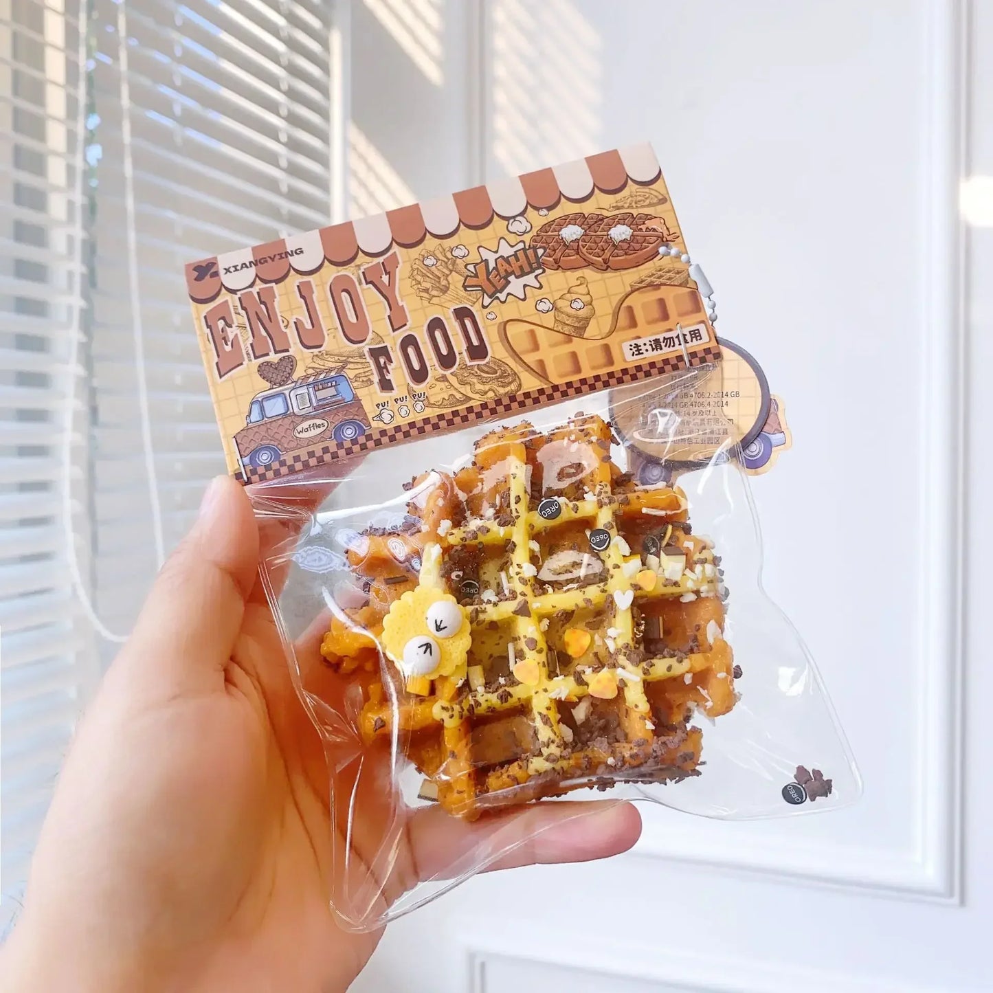 Squishy Food Creative Kids Fidget Toy Simulation Exquisite Waffle Bread Toast Donuts Slow Rising Squeeze Stress Relief Toys