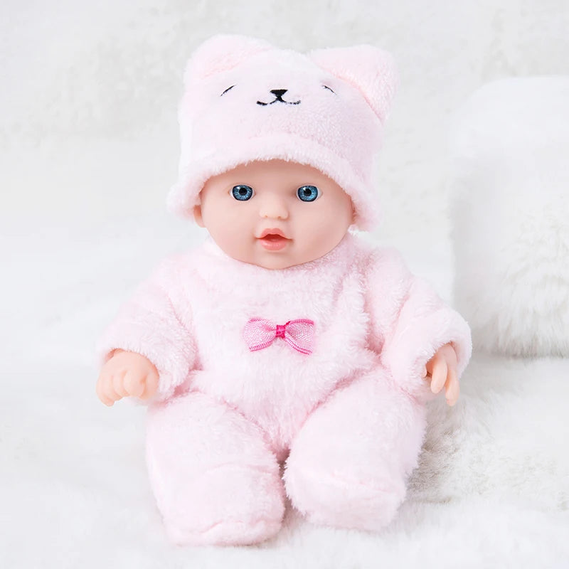 Simulated Baby Doll Cute Bear Plush Clothes 20CM Reborn Doll Girl Gift