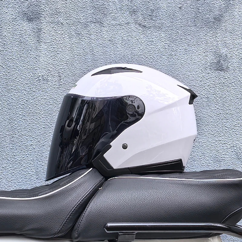 Genuine JieKai Motorcycle Helmet Unisex Scooter Motos Helmets Casco Capacete With Dual Lens