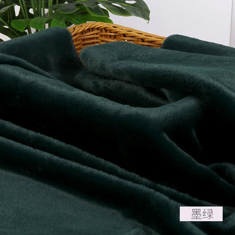 Imitation Rex Rabbit Plush Fabric by Meters for Needlework Clothes Toys Pillowcases Diy Sewing Soft Warm Thick Smooth Fur Cloth