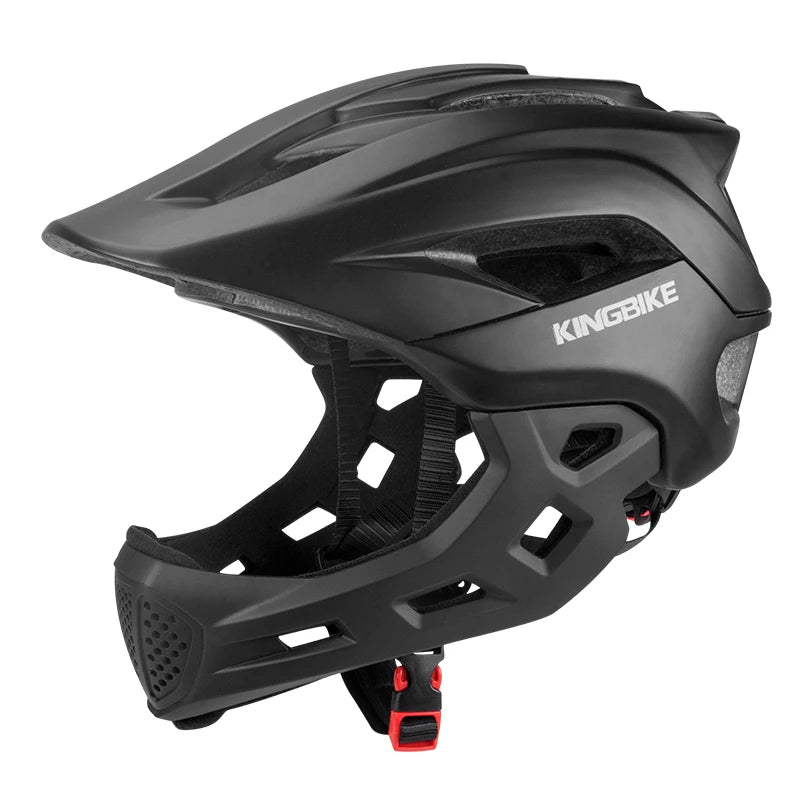 BATFOX Bicycle Helmet for Children Full Face Motocross Helmet MTB Detachable Mountain Bike Helmet Child Moto Cross Helmet