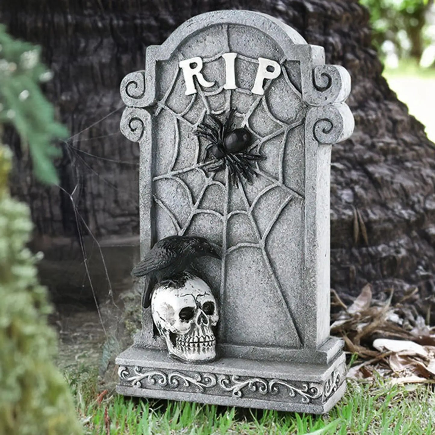 Halloween Graveyard Decorations Tombstones Halloween Decor Scary Gravestones Headstones Props for Crafts Signs Exterior Ground