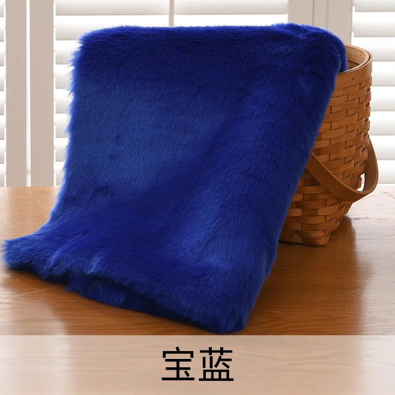 2.5cm Imitation Rabbit Fox Fur Grass Counter Decoration Carpet Clothing Scarf Animal Fur Suit Fabric