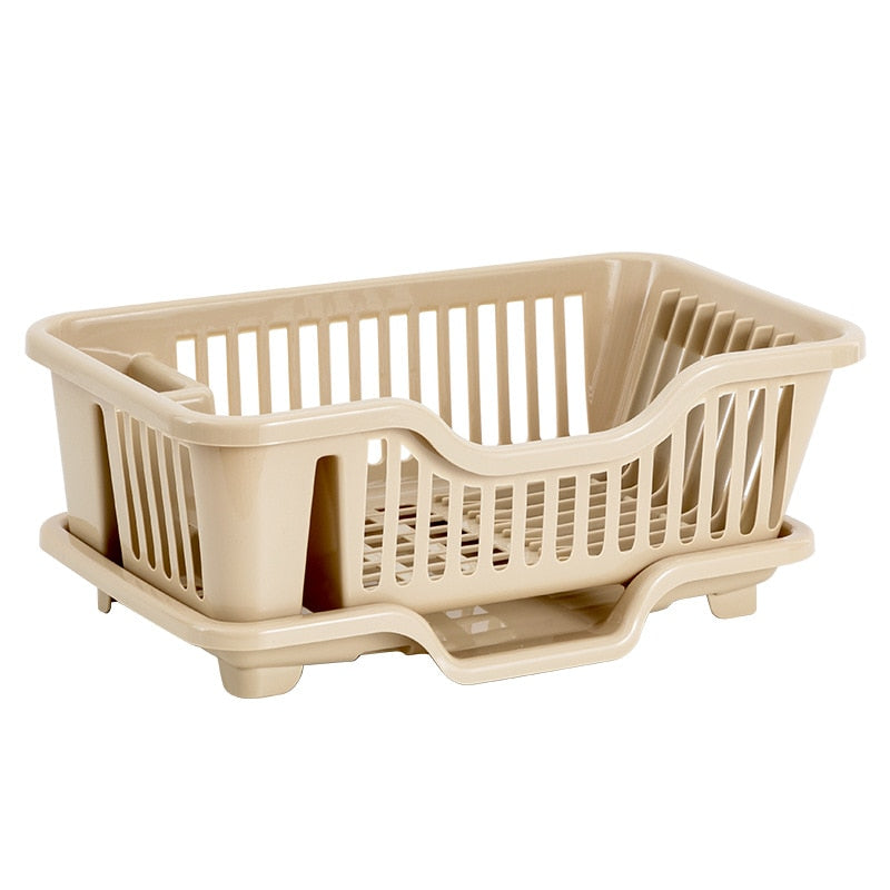 Dish Drying Rack Kitchen Utensils Drainer Rack with Drain Board Countertop Dinnerware Organizer Kitchen storage rack Tools
