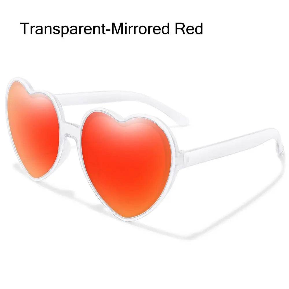 Summer Heart Sunglasses Trendy Heart Shaped Sun Glasses for Women Party Halloween Cosplay Glasses UV400 Protection Eyewear