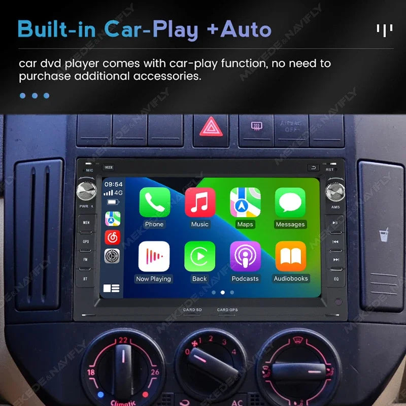 MEKEDE 7'' 2Din Wireless Carplay Car Radio Stereo for VW Passat B5 MK4 MK5 Golf 4 Polo Bora Jetta T5 WIFI RDS BT Android Auto