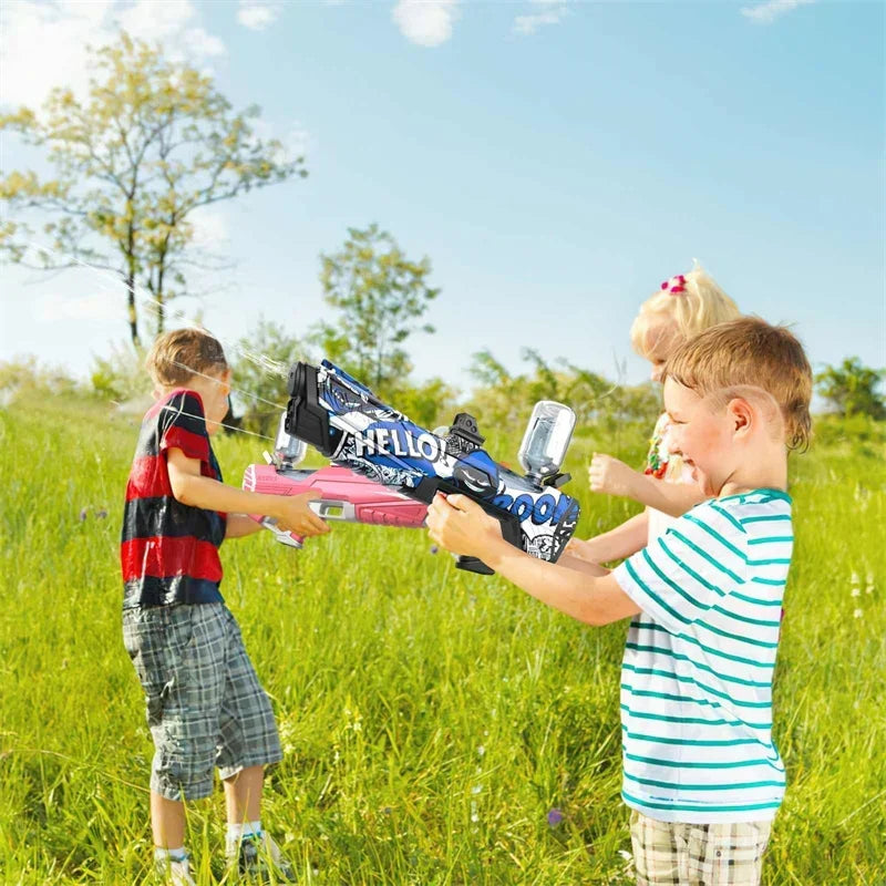 Electric Water Gun Toys Automatic Absorption Spray Blaster Ccontinuo Shooting Water Pistol Guns Summer Pool Outdoor Toy for Kids