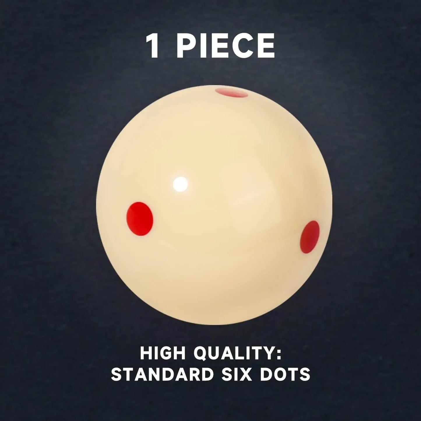Professional Snooker Cue Ball Spot Measle Pool Billiard Practice Training Balls Red 6 Dot Spot Pool Standard 2-1/4" Accessories
