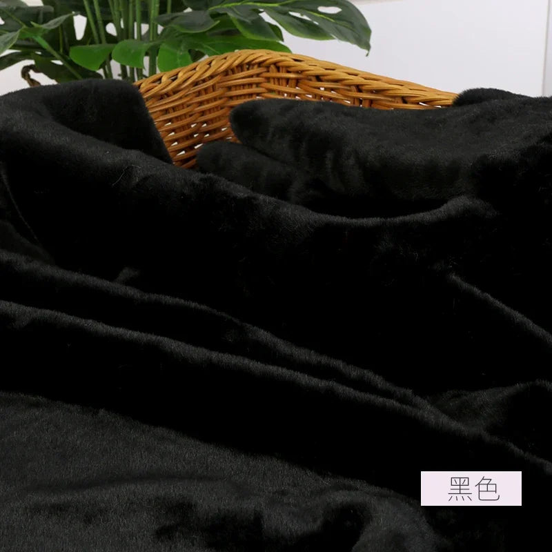Imitation Rex Rabbit Plush Fabric by Meters for Needlework Clothes Toys Pillowcases Diy Sewing Soft Warm Thick Smooth Fur Cloth