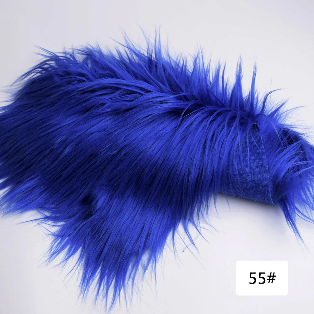 Faux Fur Fabric 46 Colors 160x50cm 8cm Soft Long Plush Handmade Doll/Clothing Shaggy Fabric