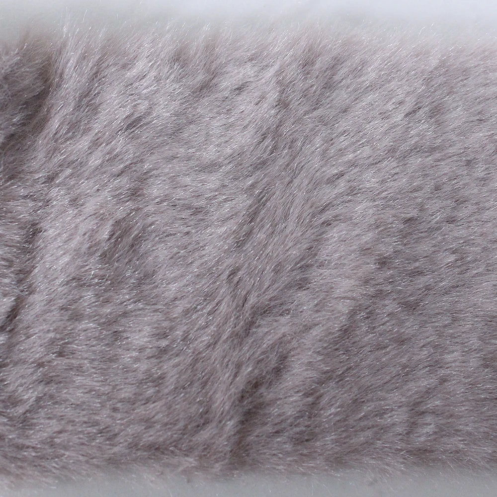 7MM Plush Fabric Fabric Pure Color Solf Atrtificial Rabbit Fur Doll Clothing Pillow DIY Decoration Material