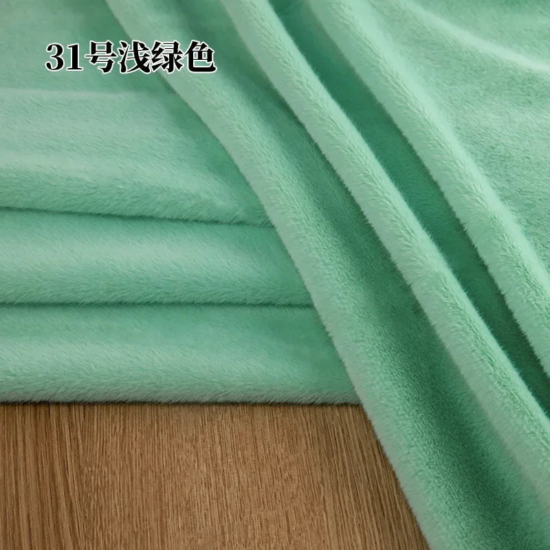 5mm Stretch European Mink Faux Fur Fabric High-Low Pattern for Clothing Scarves Hats Photo Props DIY Craft Decoration