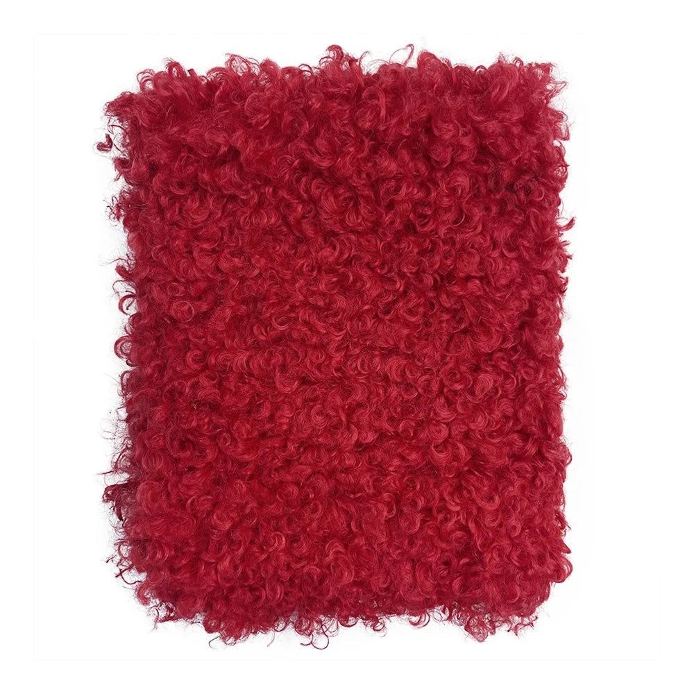 Teddy Fur Plush Fabric Polyester Soft Fabrics by Meters Promotion for DIY Doll Hair Non Elastic Solid Color Single Sided Velvet