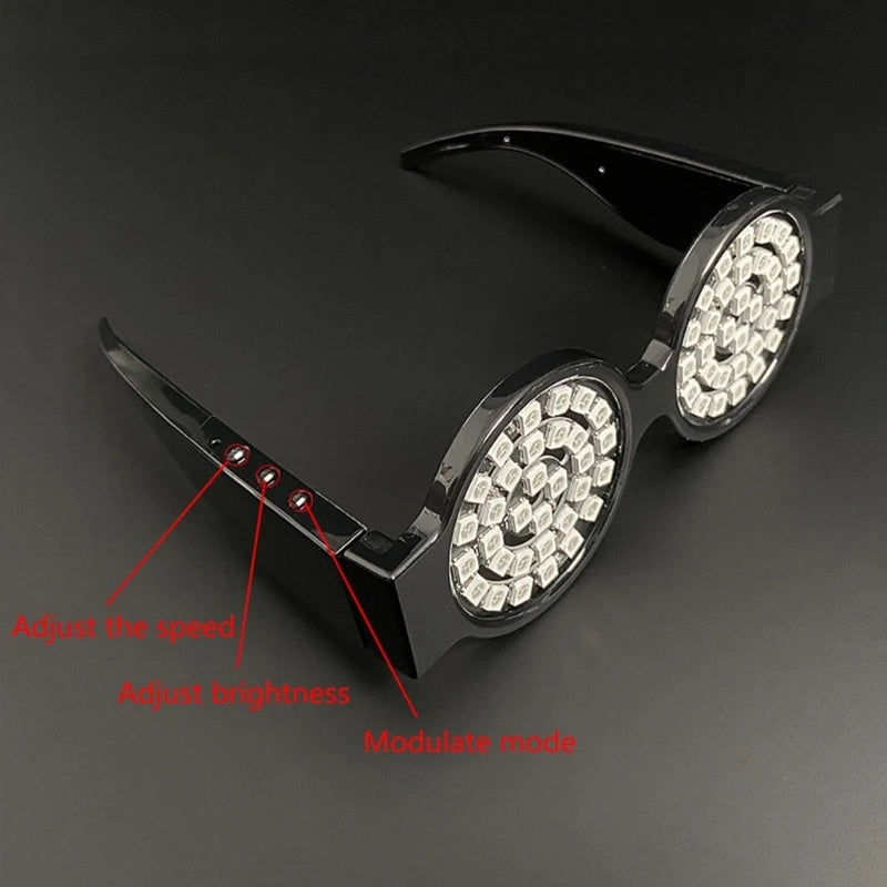 Stylish Colorful LED Glasses Unique Eyewear Accessory for Parties and Gatherings