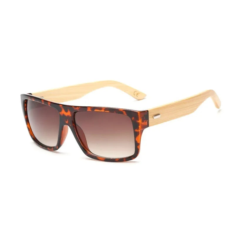 Original Wooden Bamboo Sunglasses Men Women Mirrored UV400 Sun Glasses Real Wood Shades Gold Blue Goggles Sunglases Male