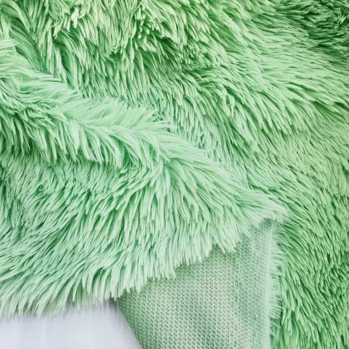 Soft Fluffy Faux Plush Fabric by the Meter for Cats Upholstery Carpets Dolls Diy Toy Sewing PV Fluff Cloth Thickened Beige Pink