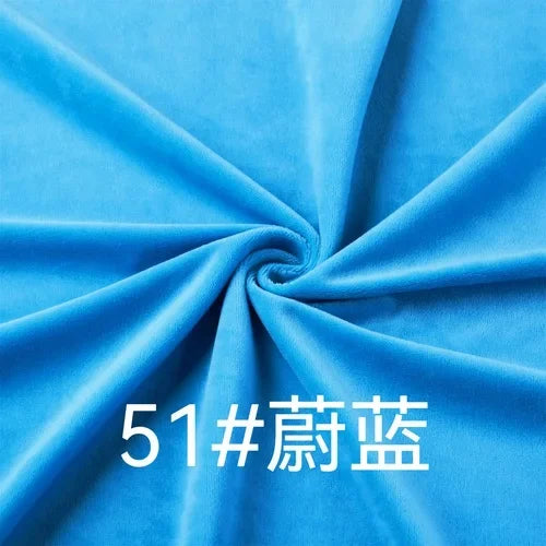 50CM* 50CM Crystal Super Soft Fluff Length 1mm Short Plush Fabric Doll Pillow Cover Blanket Pet Nest Bedding DIY Clothing Fabric