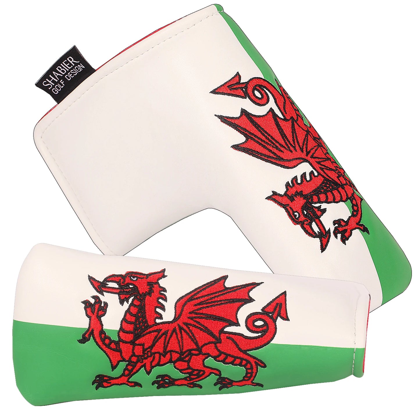 Blade Covers Golf Putter Blade Cover White Golf Putter Cover Headcover Closure for Blade Golf Putter