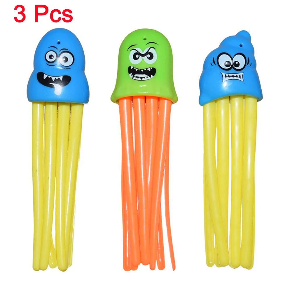 3/4Pcs Diving Game Toys Set Swimming Pool Throwing Toy Dive Swim Rings Circle Underwater Kids Summer Gift Beach Pool Accessories
