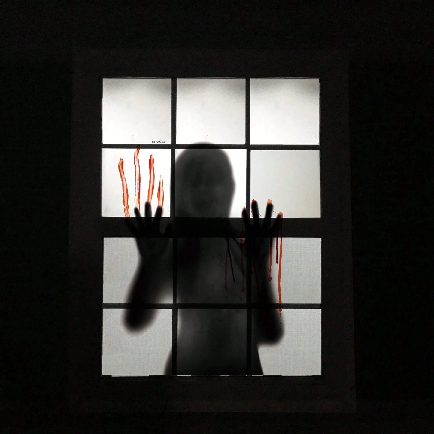 1pc Halloween Horror Female Ghost Blood Hand Wall Stickers for Halloween Party Glass Window DIY Backdrop Decorative Wall Sticker