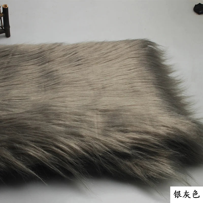4 Kinds of Purple 12cm Long Pile Fur Faux Fur Fabric Soft Plush Faux Fur Fabric Sewing DIY Toy Home Background Decoration Cloth