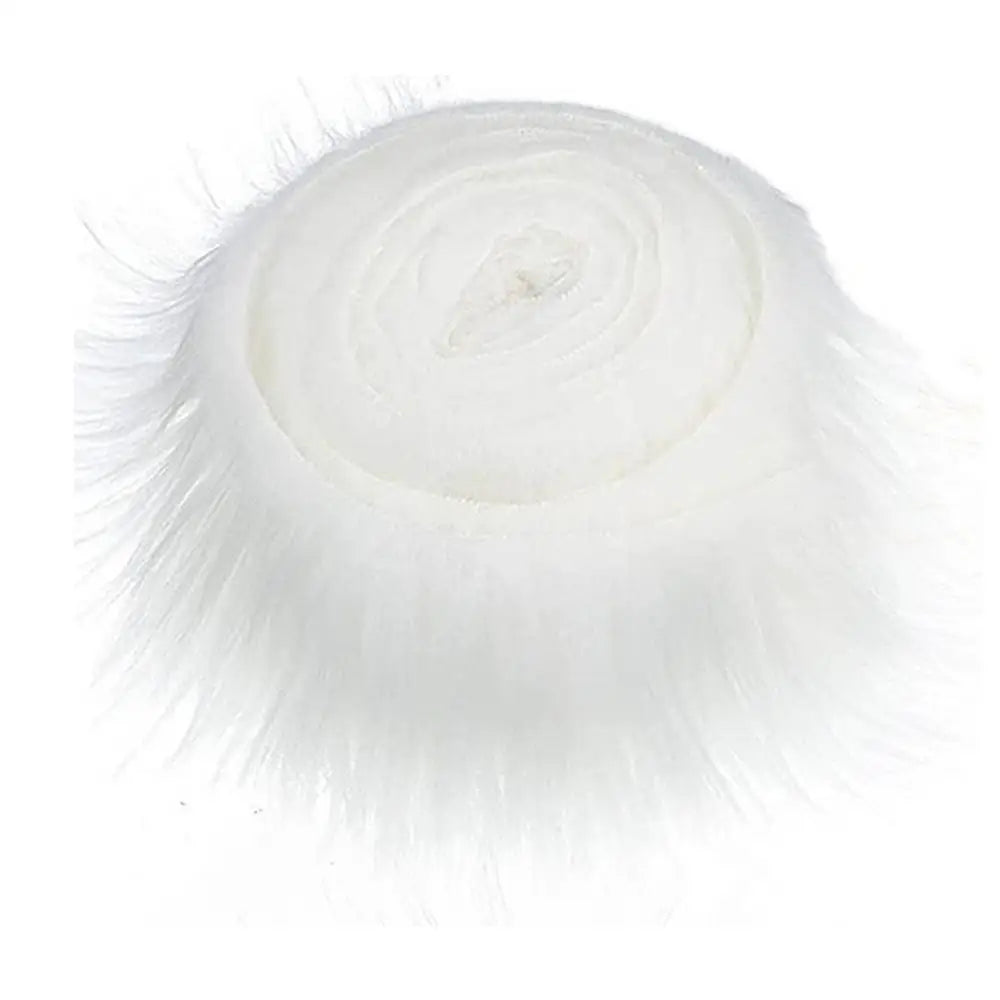 1.5M Faux Furs Costume Diy Apparel Sewing Fluffy Trim Trimming Fabric Home Decoration Sewing Costume Plush Furs Stripe Gift